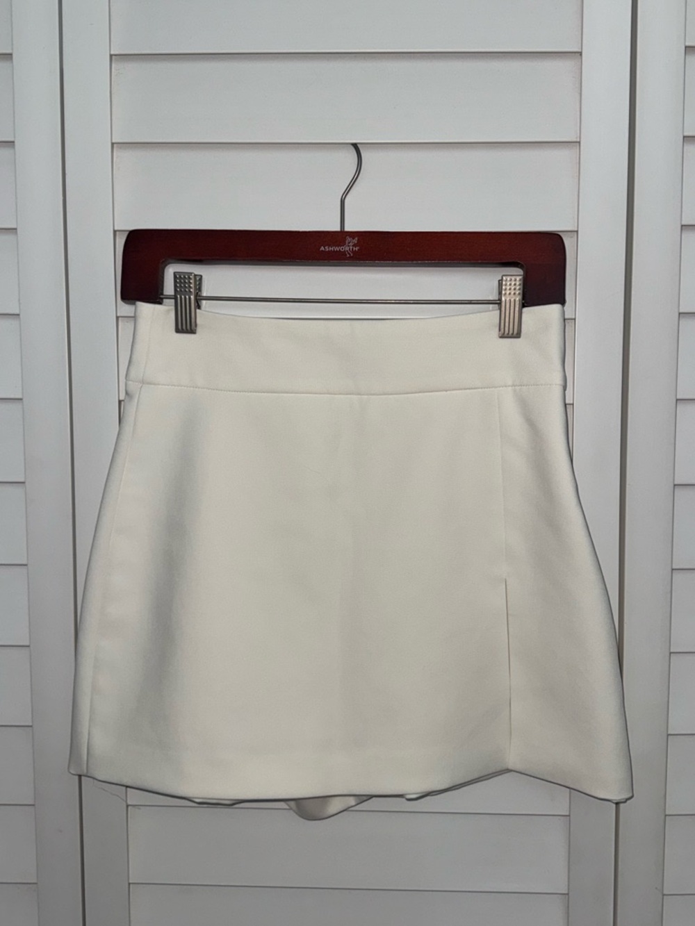 Zara Off-White A-Line Mini Skort